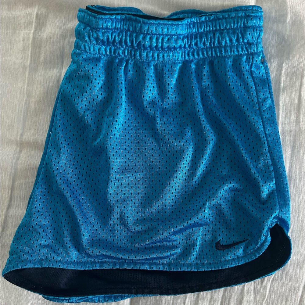 Blue Nike shorts